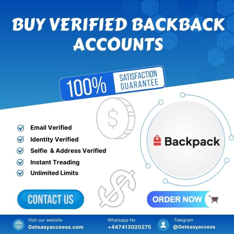 Buy Verified Backpack Accounts
