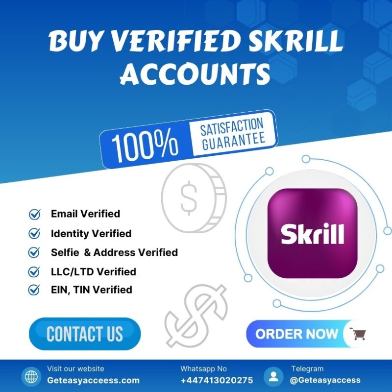 Buy Verified Skrill Accounts