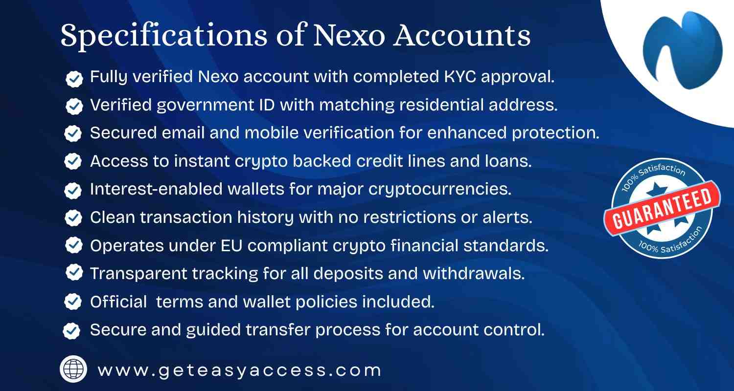 Buy Verified Nexo Accounts