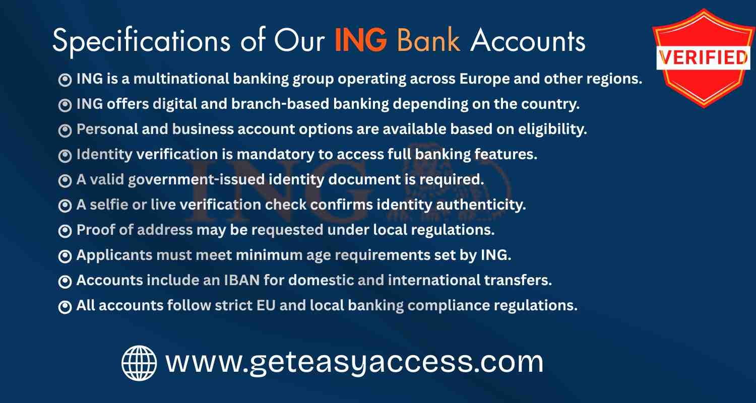 Buy Verified ING Bank Accounts