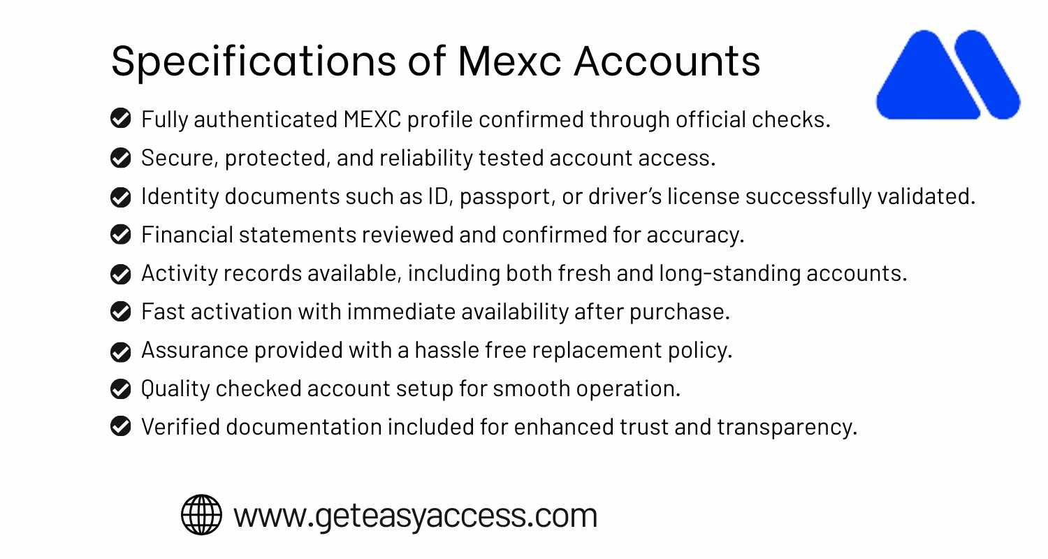 Buy Verified Mexc Accounts
