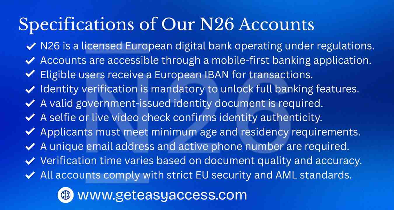 Buy Verified N26 Accounts