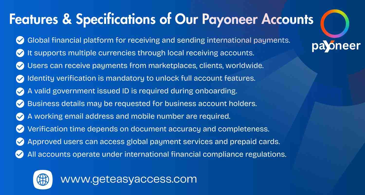 Buy Verified Payoneer Accounts