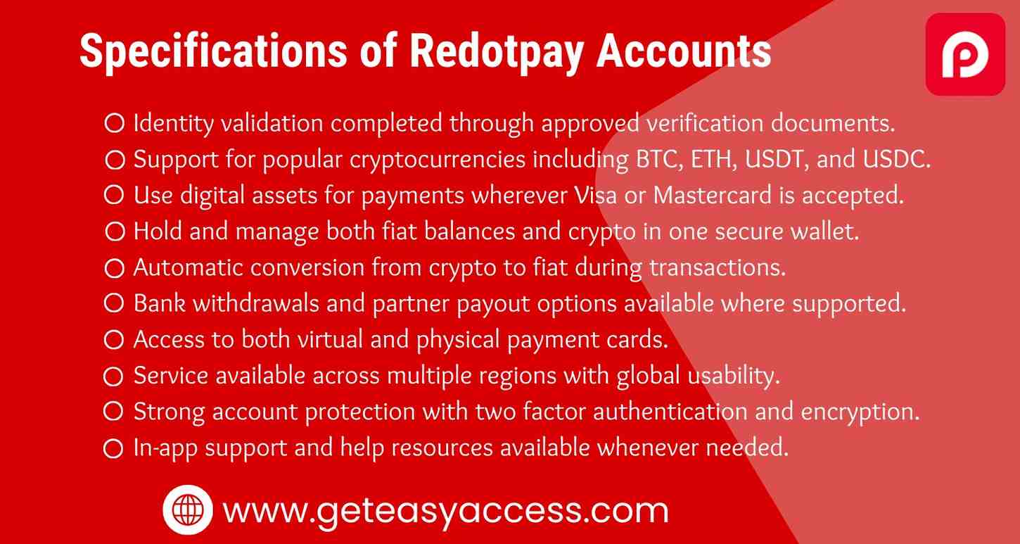 Buy Verified Redotpay Accounts