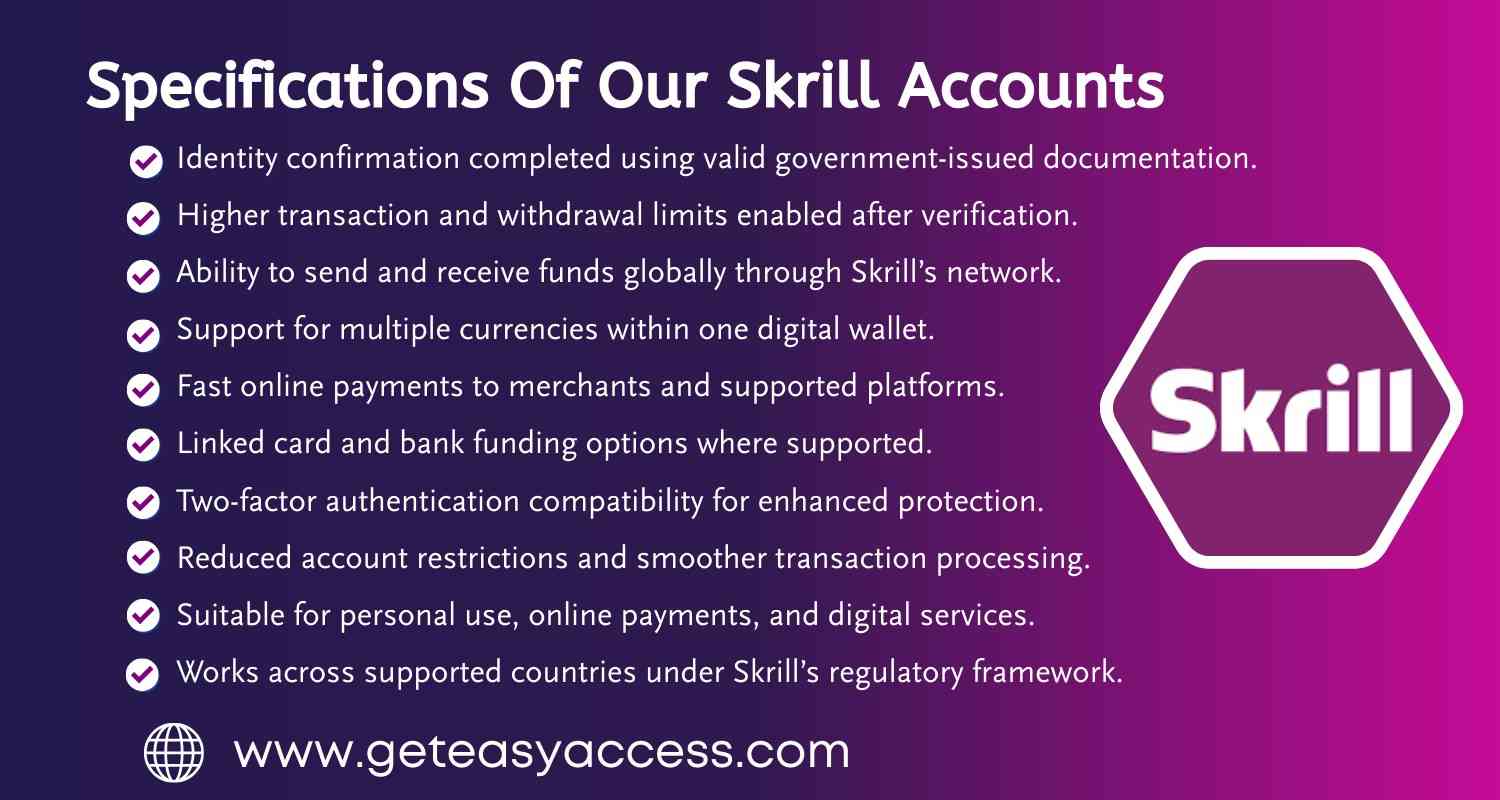 Buy Verified Skrill Accounts