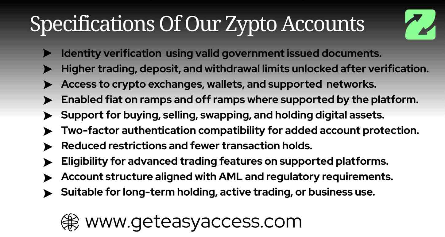 Buy Verified Zypto Accounts